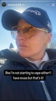 Charley Hull's Instagram story
